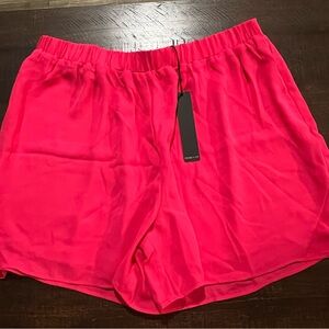 Bright Pink Dressy Flowy Shorts – Lightweight & Comfortable Size Medium.